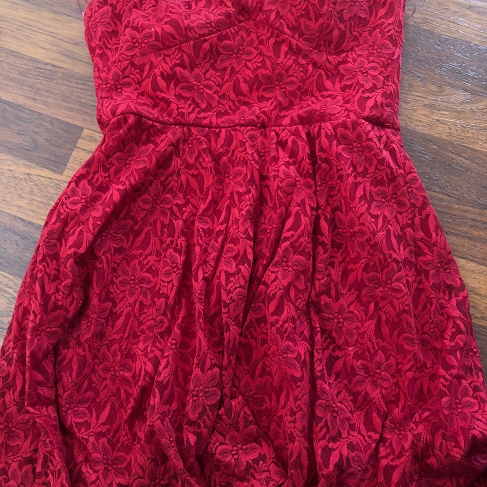 red dress